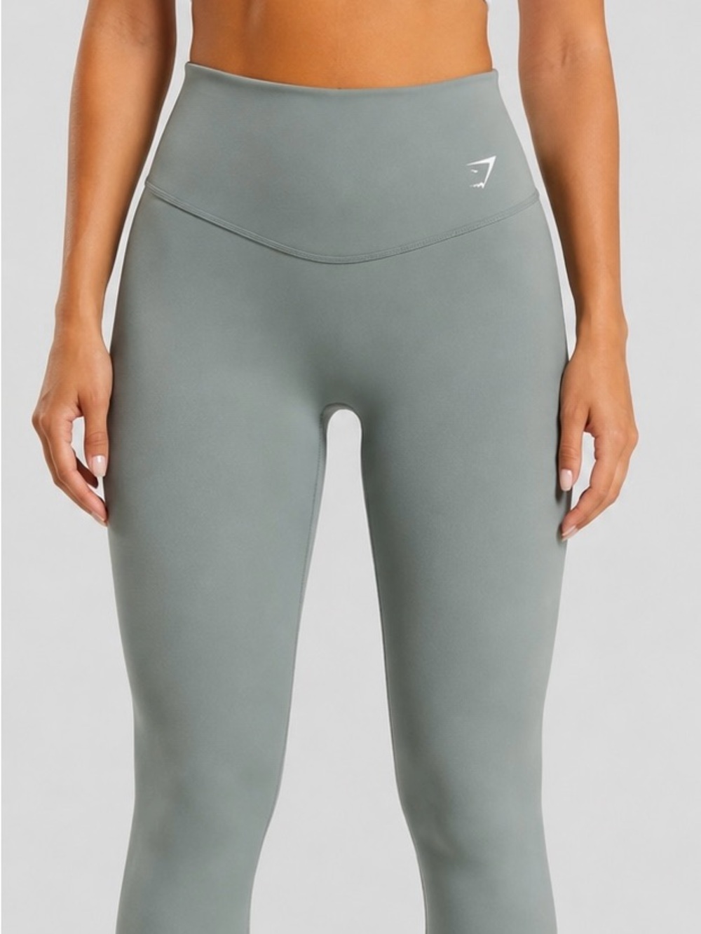 Gymshark High Rise Performance Leggings  Sage Green| Size